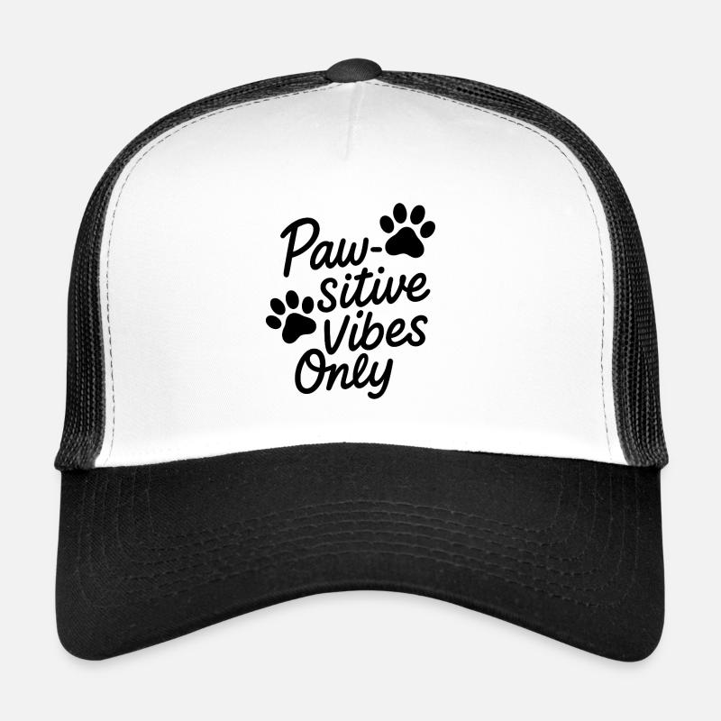 Patte sitive - Casquette trucker  - blanc/noir