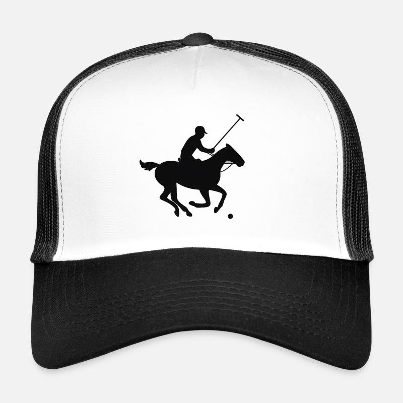 Conception de la silhouette d’un jockey au galop Casquette trucker 