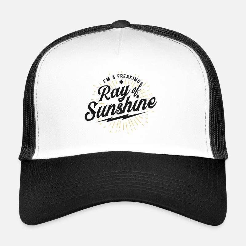 Verrücktes Sonnenstrahl-Design Trucker Cap