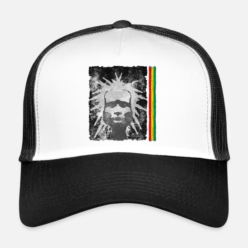 Reggae Inspiration with Lion Mask Trucker Cap