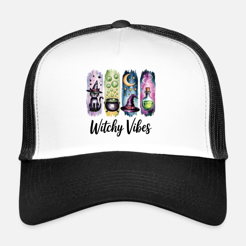 Magical Witchy Vibes Potion Collection - Trucker Cap - white/black