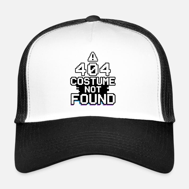 404 Costume introuvable - Casquette trucker - blanc/noir