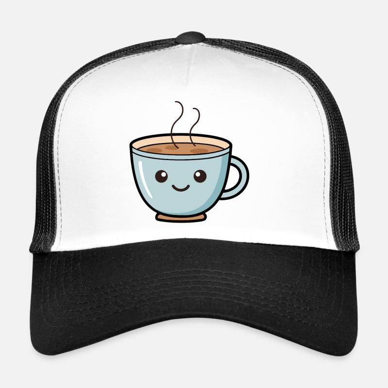 Conception mignonne de tasse à café Kawaii Casquette trucker 