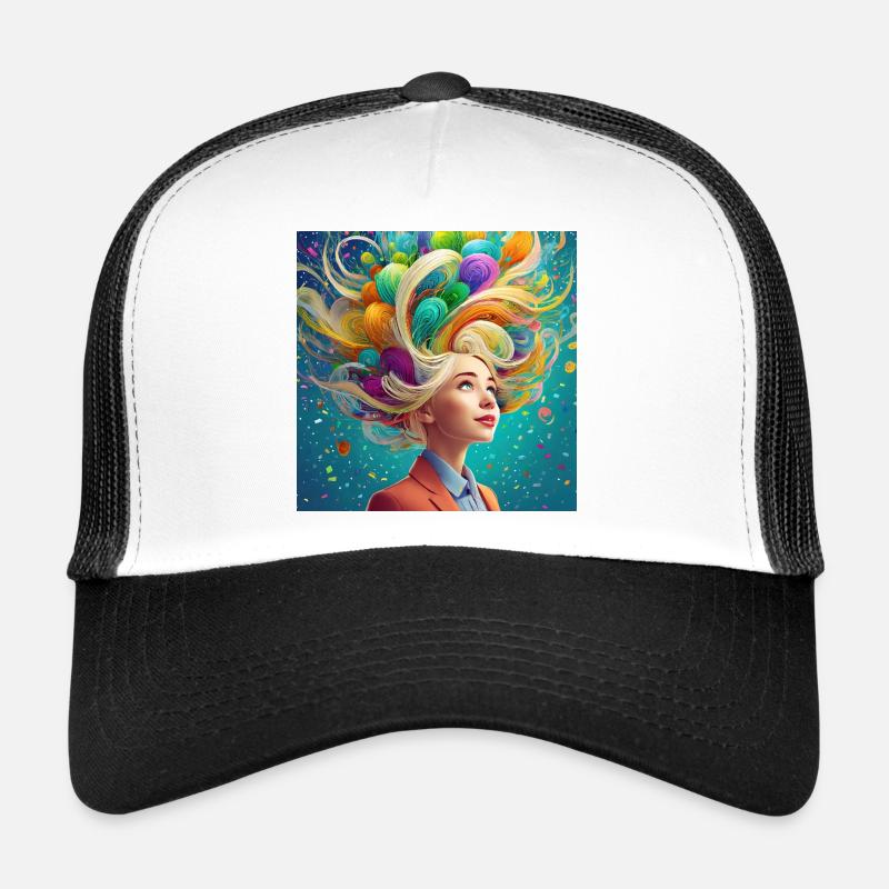 Imagination is power - Trucker Cap - white/black