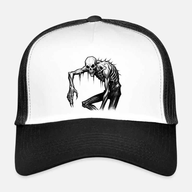 Cauchemar Spooky Squelette Mascarade Casquette trucker 