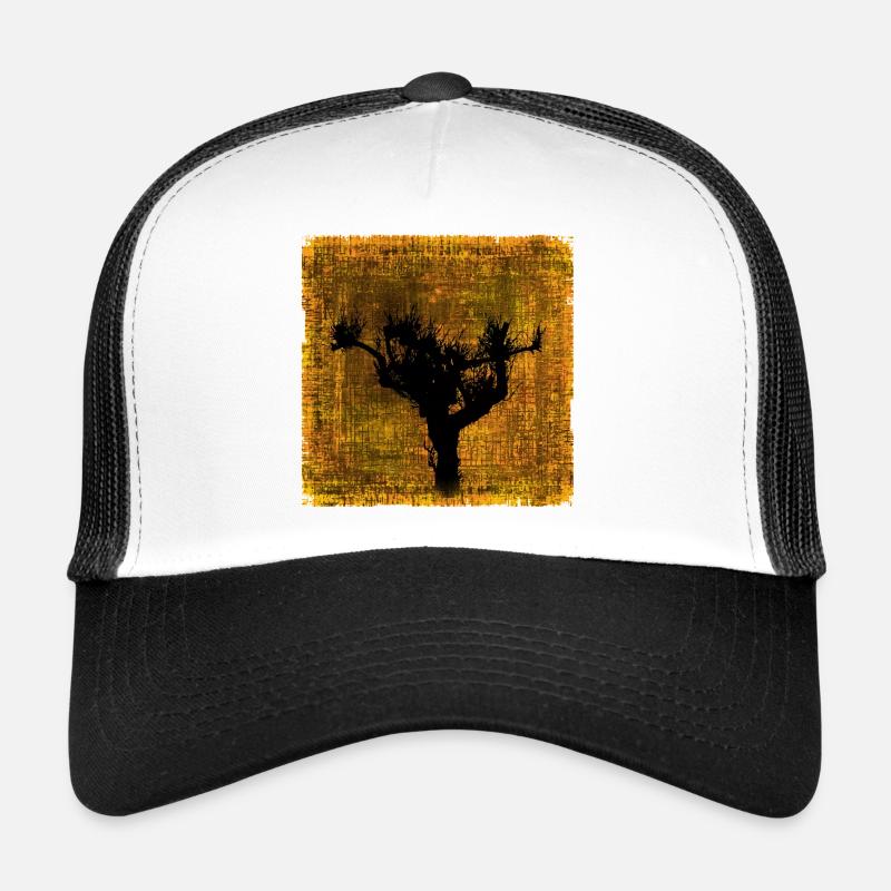 Vogelbaum Silhouette im Herbstfarben-Design Trucker Cap