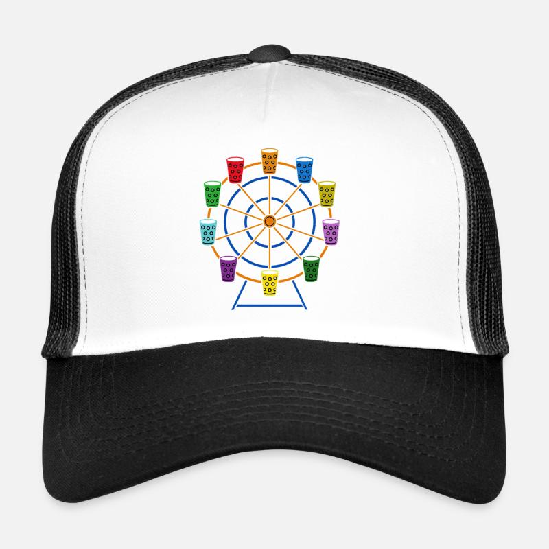 Grande roue Pop Art – Fête du vin Dubbeglas Wurstmarkt Casquette trucker 