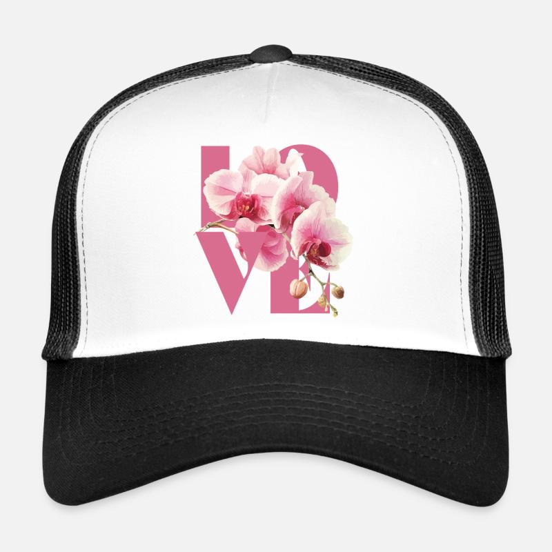 Design floral élégant orchidée Casquette trucker 