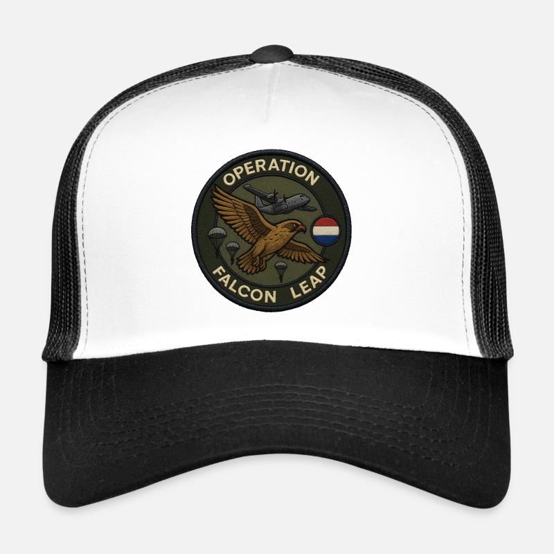 Falcon Leap Operation Patch Trucker Cap