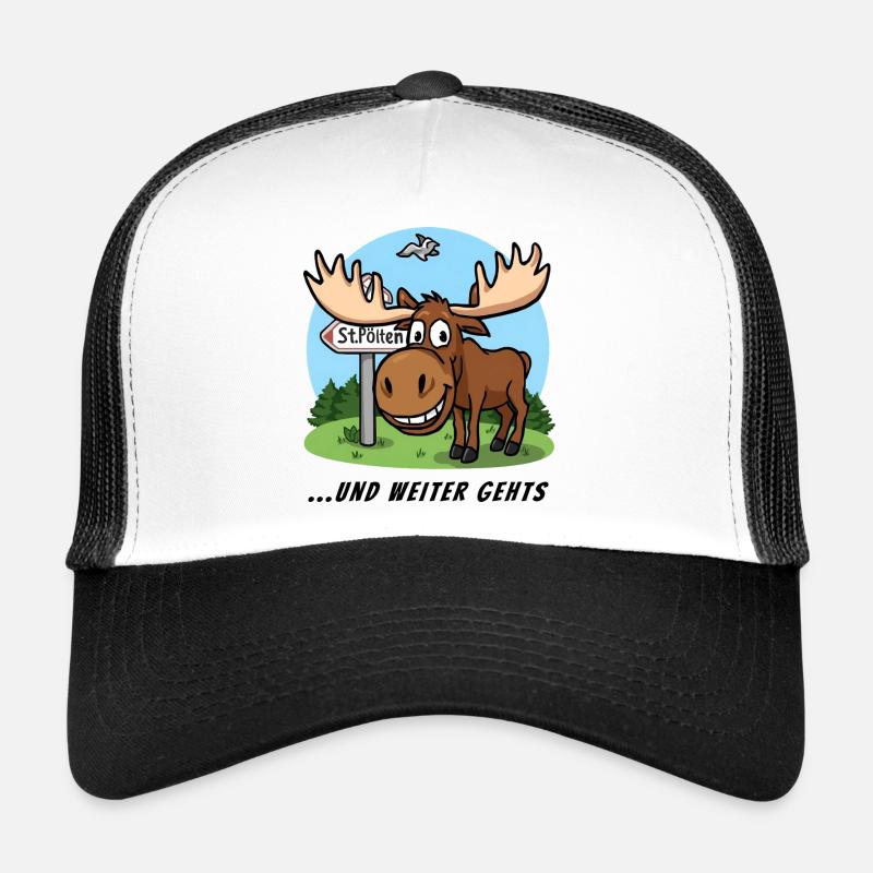 Emil... Et ainsi de suite - Casquette trucker  - blanc/noir