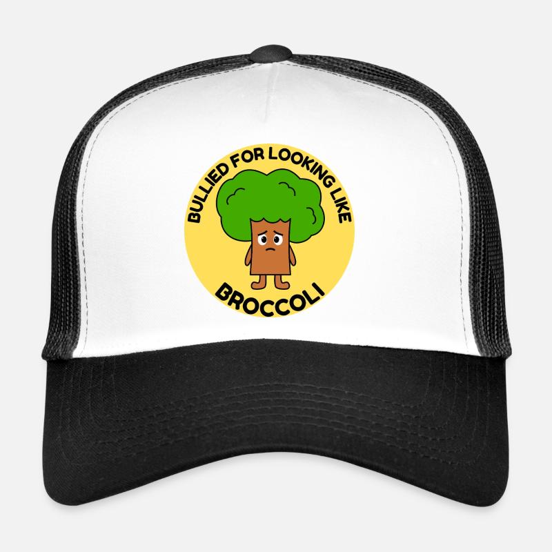 Funny Broccoli Comic Bullying Tree Bullying - Trucker Cap - white/black
