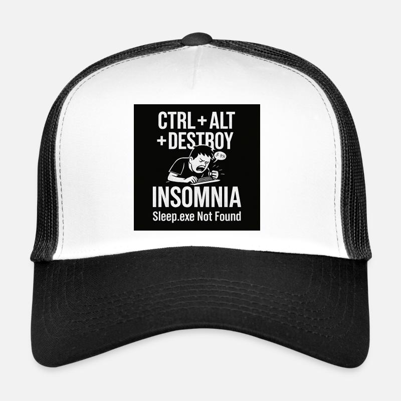 Insomnia Meme Grafik T-Shirt Trucker Cap