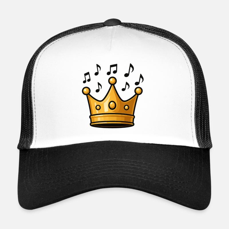 Couronne du roi avec éléments musicaux Casquette trucker 