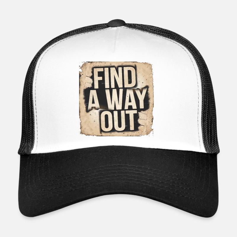 Urban Graffiti Trouver une issue Conception motivante Casquette trucker 