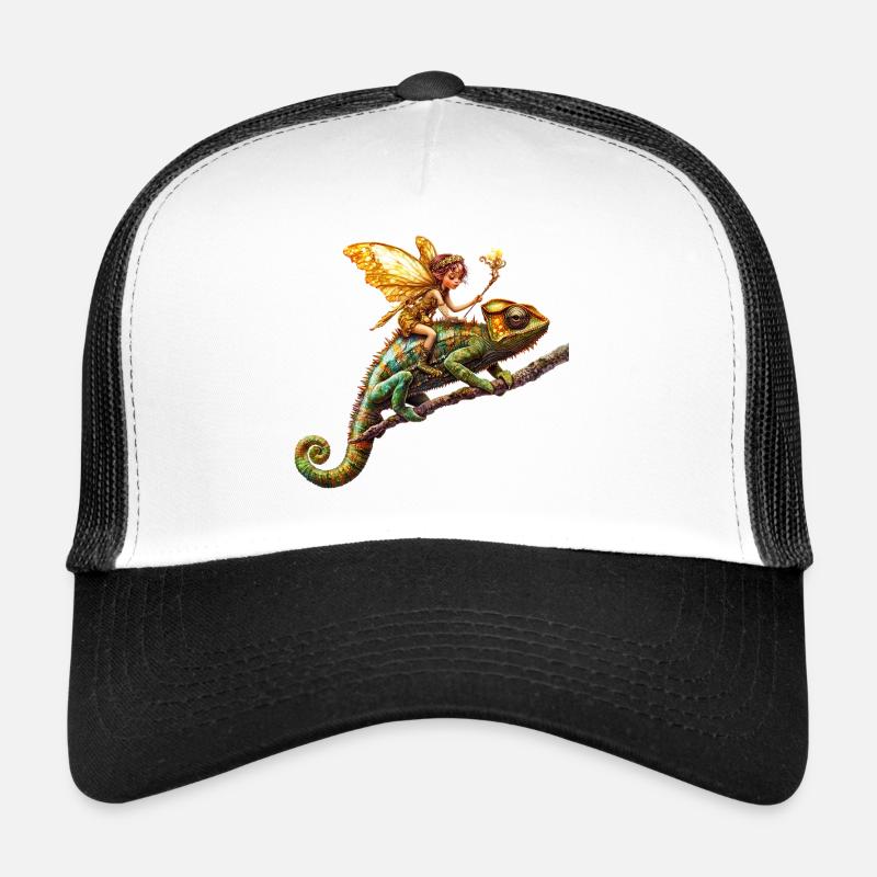 Cavalier elfe magique sur caméléon Casquette trucker 