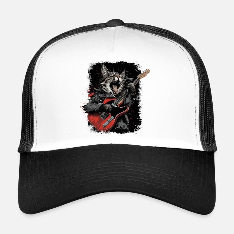 Chat Heavy Metal Casquette trucker 