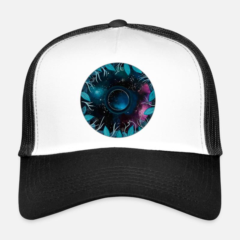 Galactic Leaf Wreath Motif Trucker Cap