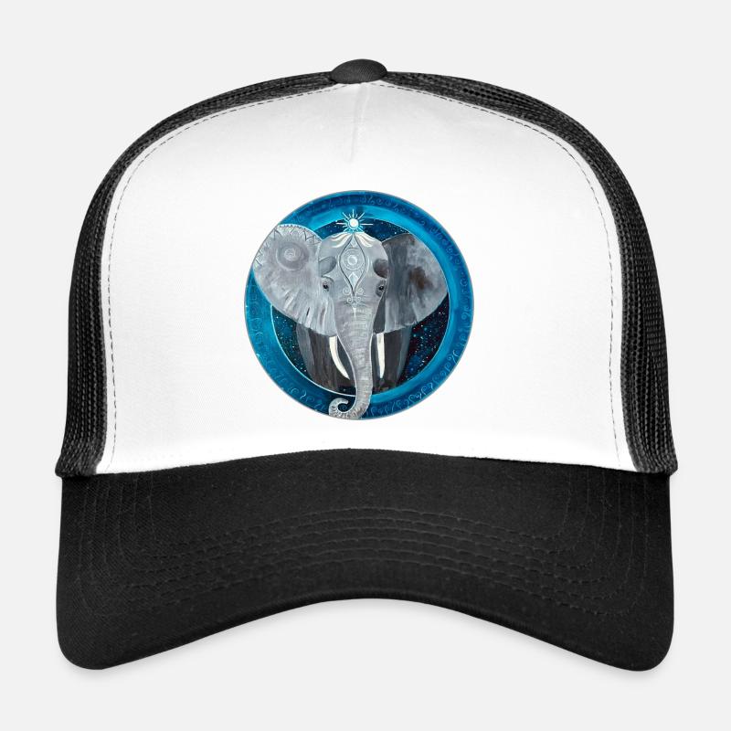 Elefanten-Mandala in Fantasy Stil Trucker Cap
