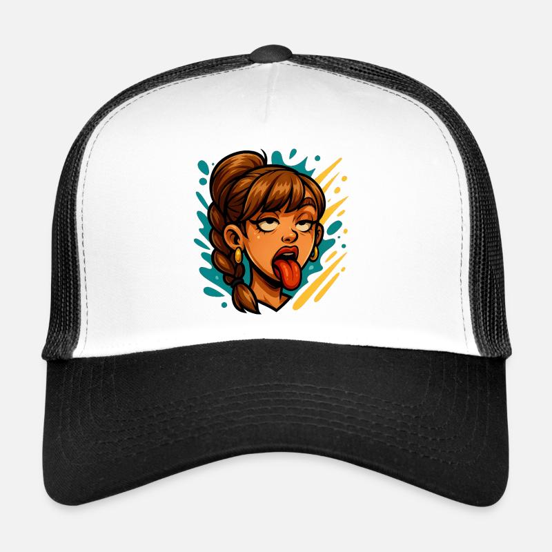 Grimace - Casquette trucker  - blanc/noir