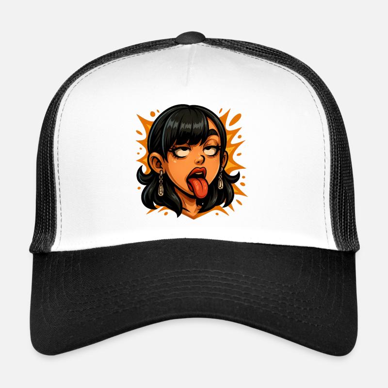 grimace - Trucker Cap - white/black