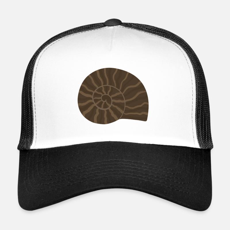 Elegant Ammonite Fossil Pattern Design Trucker Cap