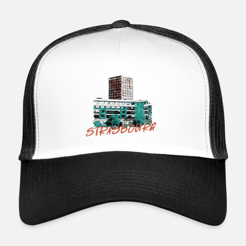 Illustration Strasbourg moderne à Rivétoile Casquette trucker