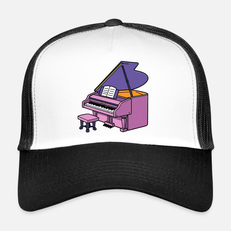 Piano à queue Piano Casquette trucker 
