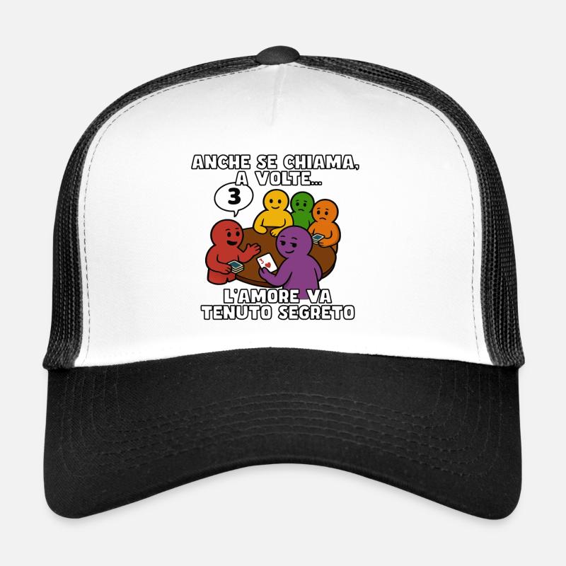 Trumps call, heart denied - Trucker Cap - white/black