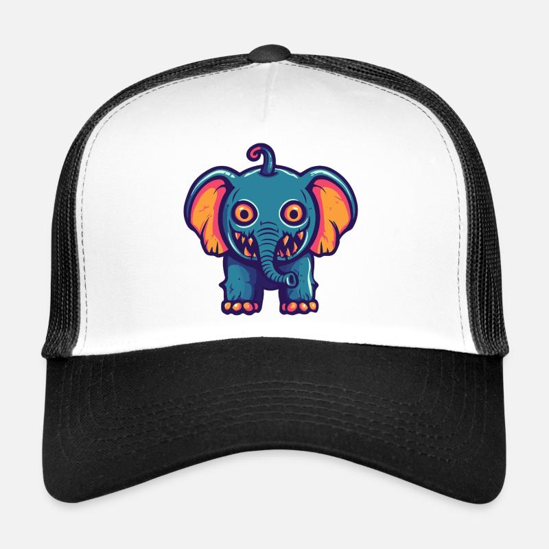 Elephant Halloween Comic Funny Trucker Cap