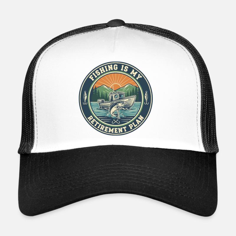 Fishing Retirement Plan Quote Trucker Cap