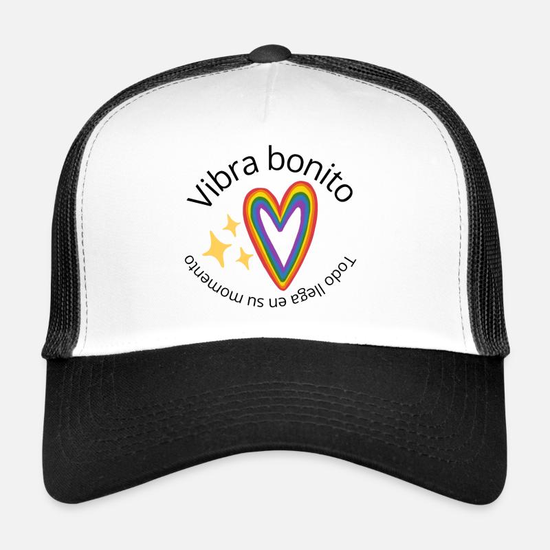 Coeur arc-en-ciel Casquette trucker 