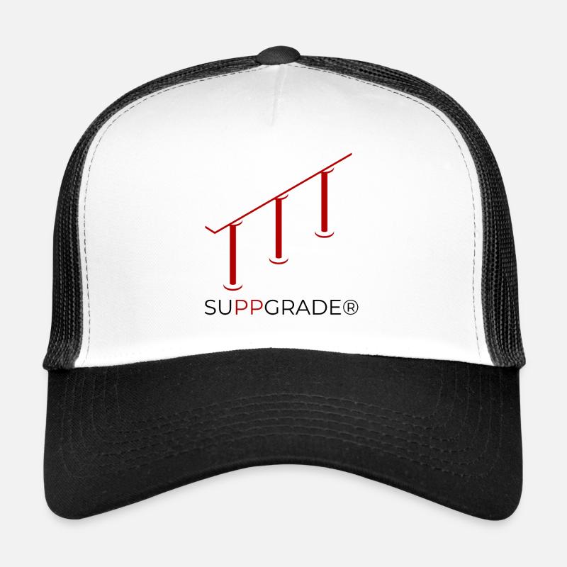 SUPPGRADE - Trucker Cap - Weiß/Schwarz