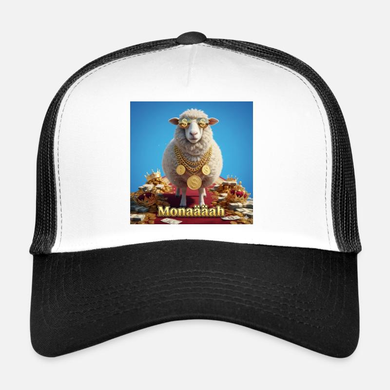 Bling Sheep with Coin Chains Trucker Cap