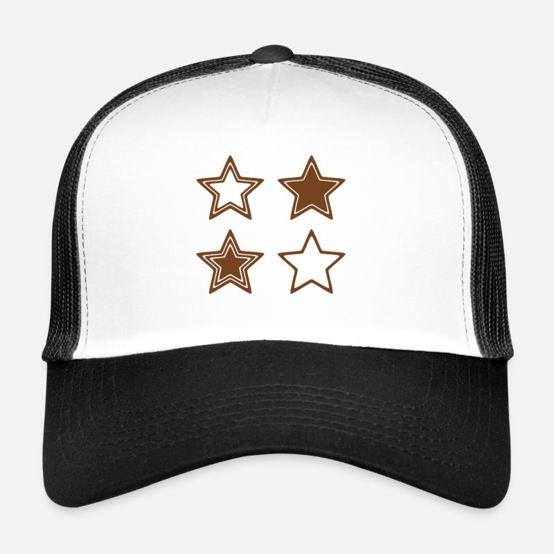 Brown Star Cookies with White Icing Trucker Cap