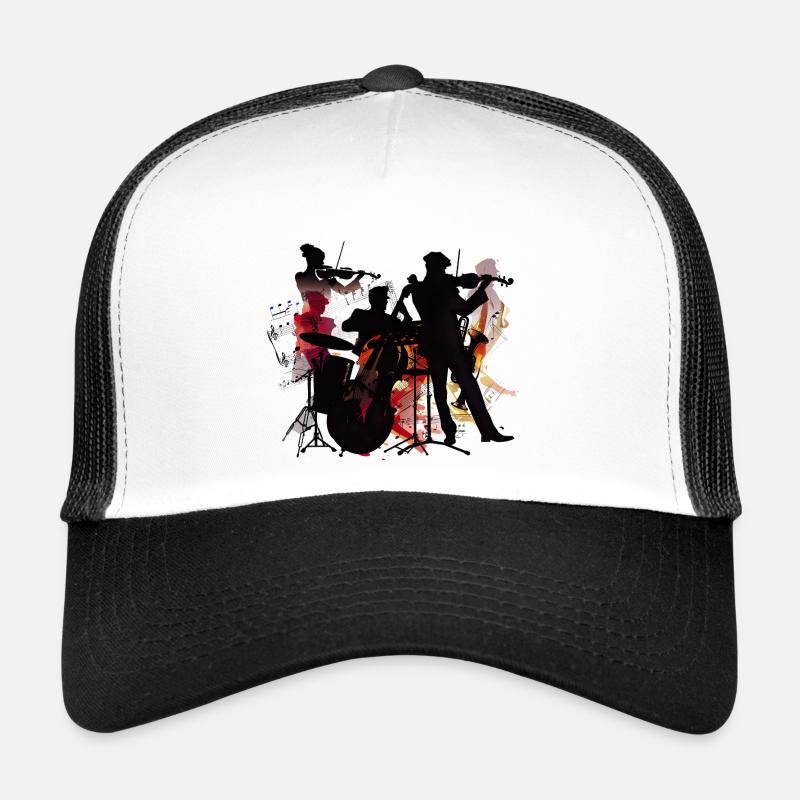 Explosion de couleur de silhouette de gang Casquette trucker 