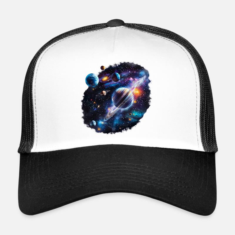 Galactic Planetary System Pattern Trucker Cap