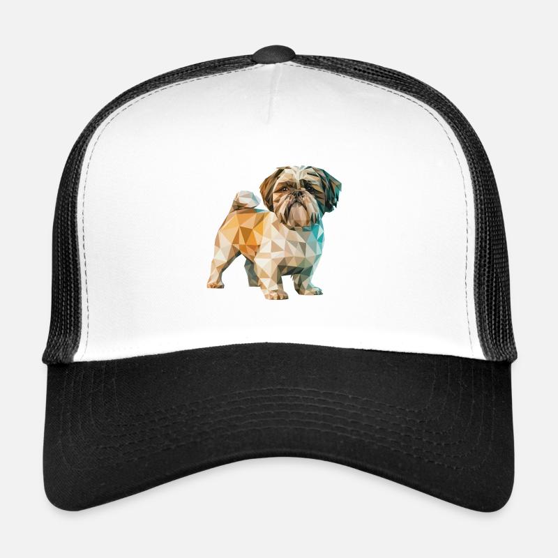 Shih Tzu - Cool Low Poly Logo Trucker Cap