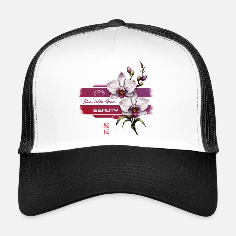 Orchideenblüte mit Anmut Trucker Cap