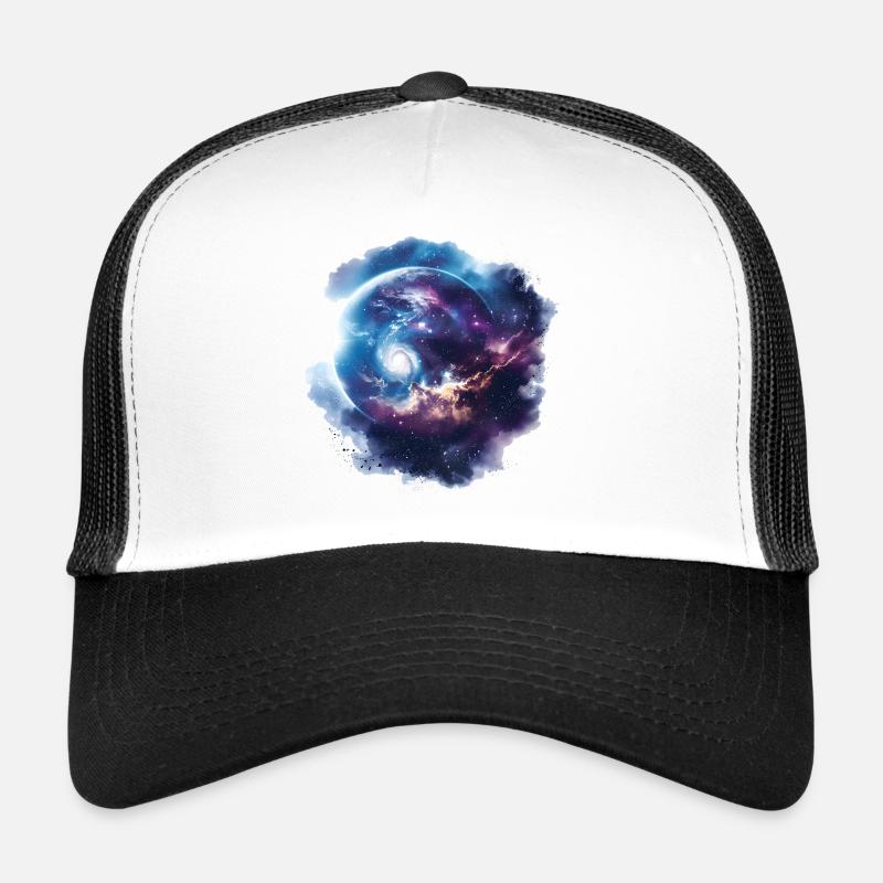Cosmic Vortex Galaxy Trucker Cap