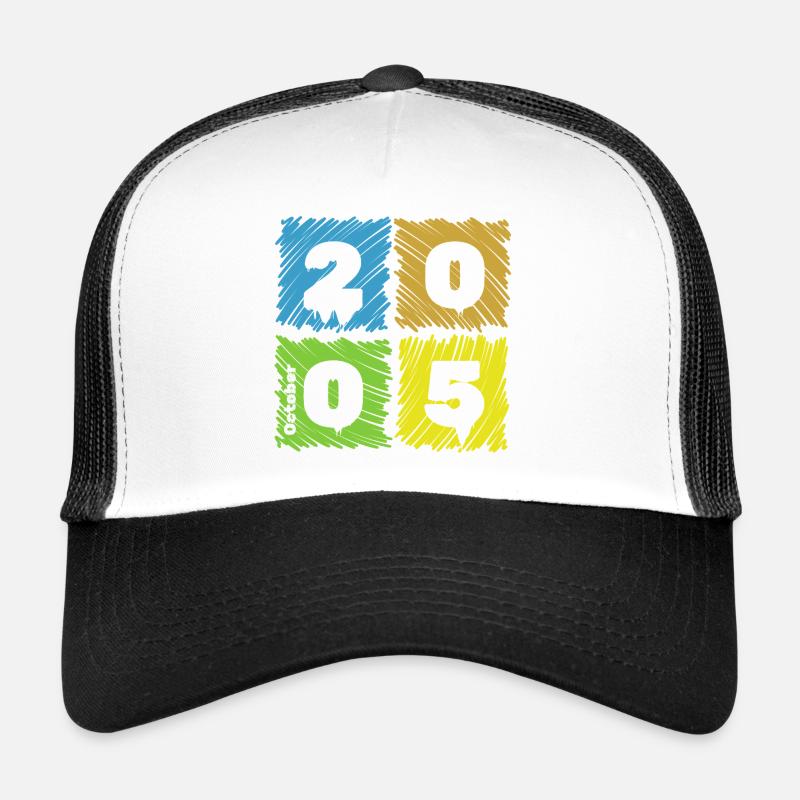 20. Écussons Geburtstag Farbige depuis 10/2005 Casquette trucker 
