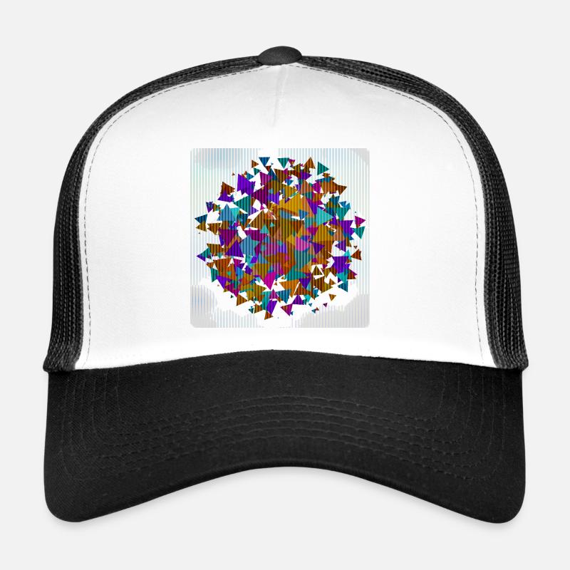 Triangle géométrique Cercle Casquette trucker 