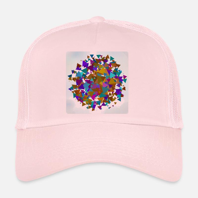Triangle géométrique Cercle Casquette trucker 
