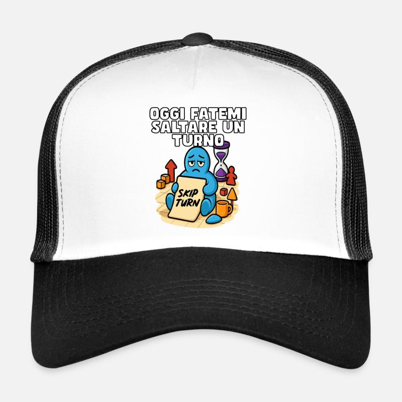 Die Schicht heute überspringen - Trucker Cap - Weiß/Schwarz