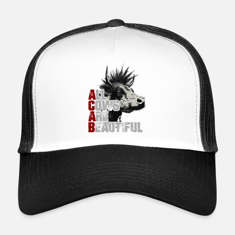 Punk Rock Vache Casquette trucker 