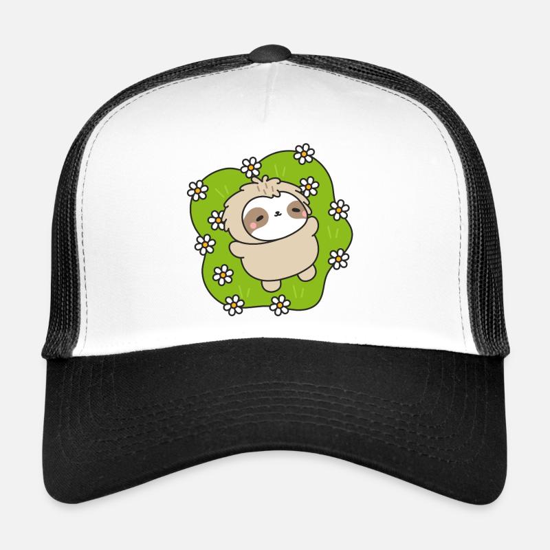 Faultier auf der Blumenwiese Trucker Cap