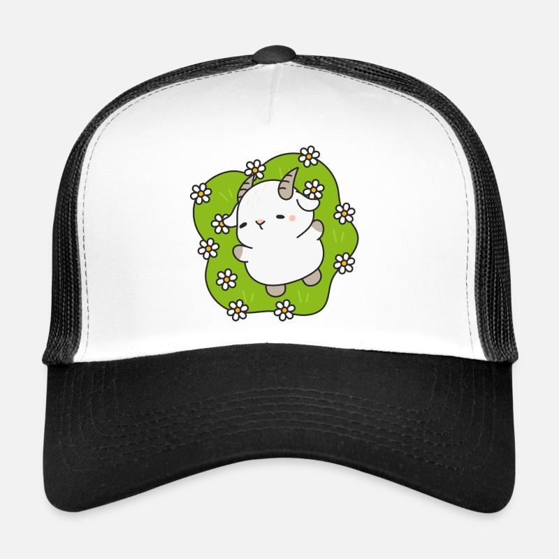 Kawaii Lamb Daisies Trucker Cap