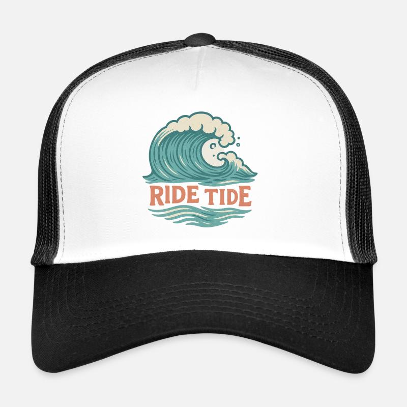 Ride Tide – Conception de vagues de surf Casquette trucker 