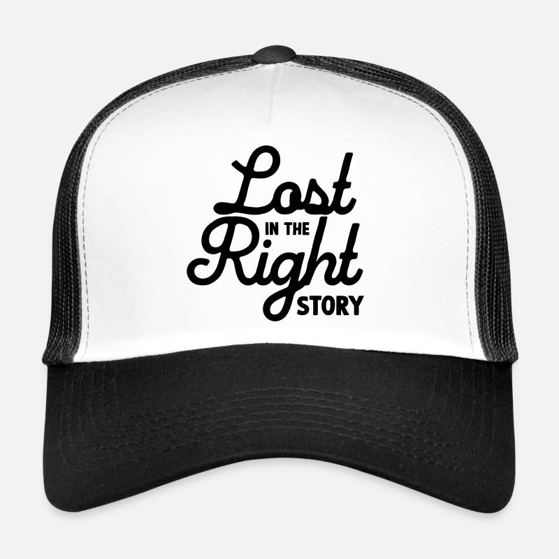 Lost in the Right Story - Trucker Cap - white/black