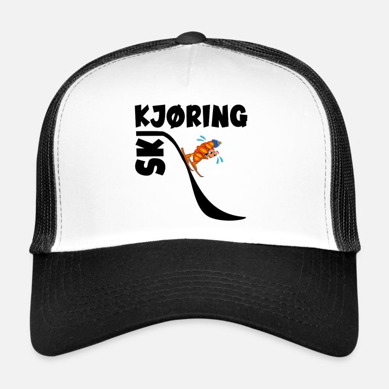 Skiing Croissants Skiing Trucker Cap