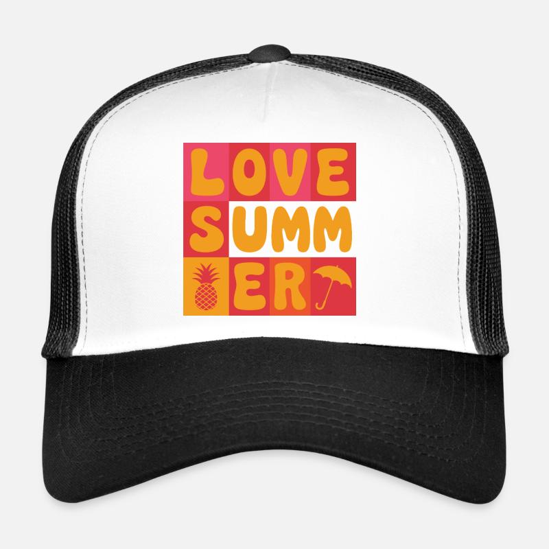 Ich liebe den Sommer Trucker Cap